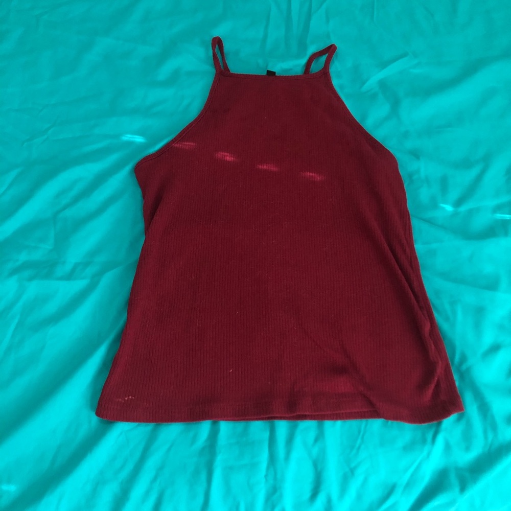 Burgundy tank top